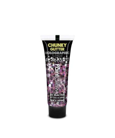 B-Creative UV-reactive holographic gel for face and body 13 ml 80s Rave Festival (purple)