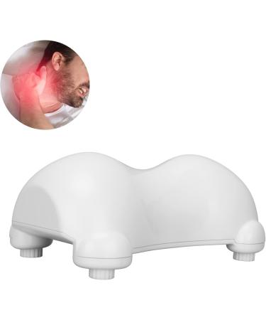 Topyond Neck Pillow - Ergonomic Neck Stretcher for Pain Relief & Spinal Massage | Neck & Shoulder Relaxation (White) - Buy Online on GoSupps.com
