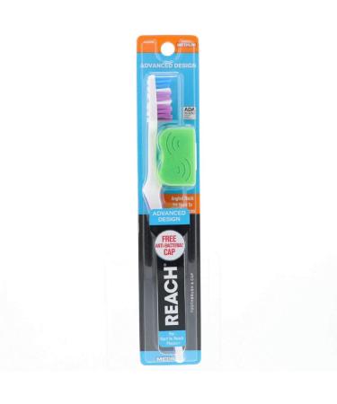 REACH Advanced Design Toothbrush Medium Full Head 1ea (Pack of 6)