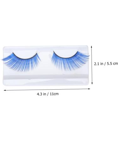 HAPINARY 2 Pairs Blue Long Eyelashes Halloween Eyelash Long Thick Eyelashes False Eyelashes Extension Dramatic Masquerade Party Eyelashes Fake Eyelashes Women Eyelashes - Buy Online on GoSupps.com