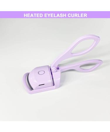 Electric Heated Eyelash Curler - 2 Heating Modes for Quick & Natural Curling - Long Lasting Results - Purple (1Pack) - Buy Online on GoSupps.com