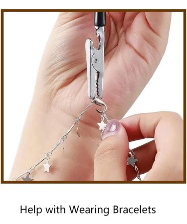 6PCS Gold Bracelet Jewelry Helper Tool Set for Easy Wearing - Necklace, Watch Bands, Zippers | Metal Assistance Tool for Clasps - Buy Online on GoSupps.com