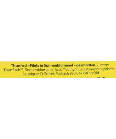 Saupiquet Tuna Fillet in Sunflower Oil - 10 Pack (80g Cans) | Premium Quality International Shipping - Buy Online on GoSupps.com