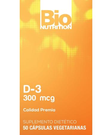 Bio Nutrition D3 12000 Iu Vegi-Caps 50 Count - Buy Online on GoSupps.com