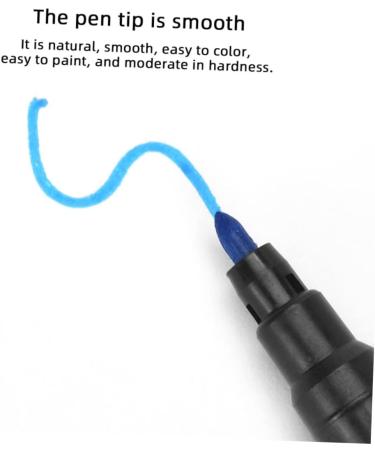 Beavorty 6pcs Eyebrow Marker Pen White Piercing Marking Pen Waterproof Makeup Maker Writing Brush Body 13.9x1.8cm Blue - Buy Online on GoSupps.com