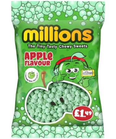 Millions Apple Bag 3 x 110g Delicious Special For Easter Tasty And Twisty Treat Gift Hamper Christmas Birthday Easter Gift Sold By Kidzbuzz