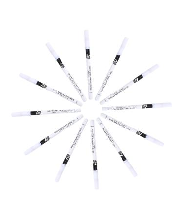 Healeved 12pcs Eyeliner Pencil Makeup Highlighter Pencil Eye Brightener Lying Silkworm Pen Liquid Wooden Pole