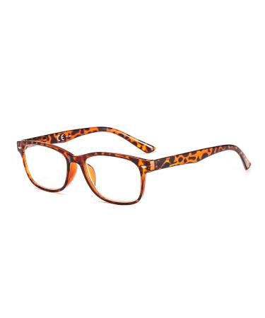 Suertree 1 PC Anti-Blue Computer Reading Glasses Blue Light Filter Eye Glasses Blocking UV Computer Glasses Visual Aided Glasses Female Male Reading Glasses Brown 3.5 BM162 +3.50 Magnification 1 Pc Anti Blue Leopard