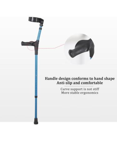 Forearm Crutches Adjustable Elbow Crutches Adults Lightweight Mobility Aid Ergonomic Cuff Crutches for Adults - Buy Online on GoSupps.com