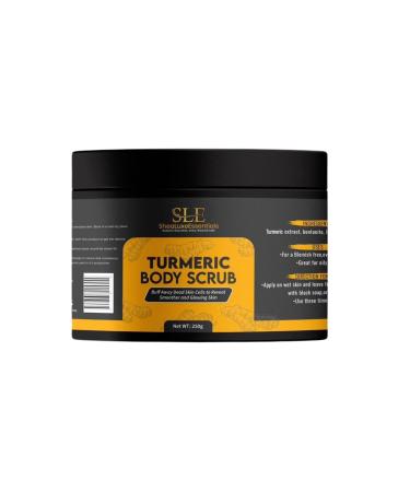 Turmeric Body Scrub with Turmeric Extract Unrefined Turmeric Body Scrub Moisturizing Turmeric Body Scrub for Intense Hydration-Naturally Scented 250g (African Organic product)
