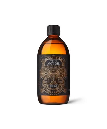 Ancient + Brave True MCT Oil 500ml - C8 + C10 Blend 100% Sourced from Coconuts - Ketogenic Intermittent Fasting & Nootropic Support - Pure Vegan Paleo and Keto Friendly - Buy Online on GoSupps.com