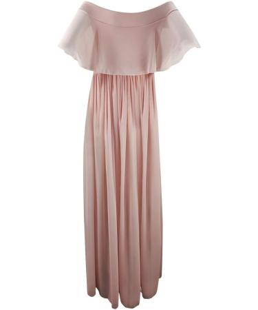Robe de grossesse pour s ance photo robe de maternit l gante paules d nud es robe de grossesse robe d' t robe longue en mousseline de soie sans bretelles robe longue de mariage XL Rose - Buy Online on GoSupps.com