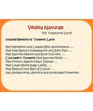 V DELA Naturals- Turmeric Latte | Golden Turmeric Milk Latte| turmeric latte | Haldi Milk Powder | Milk flavoring powder |- Golden Milk | 300Grm oz - Buy Online on GoSupps.com