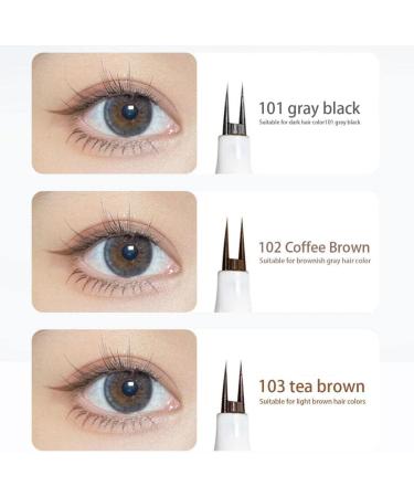 Wokii Double Tip Lower Eye Liner Liquid Liner Eye Liner Pencils Waterproof Liquid Eyeliner Eyelash Pencil Long Lasting Sweat Proof Without Taking Off Makeup - Buy Online on GoSupps.com