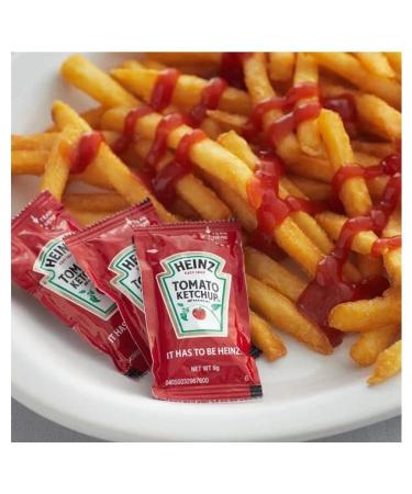 Heinz 9g Ketchup Condiment Packs - 25 Count Slide Seal Bag for Boxed Lunches, BBQs, Picnics & Parties - Buy Online on GoSupps.com