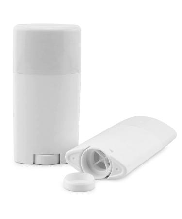 8-Pack 2.5oz BPA-Free Deodorant Containers - White Twist-Up Tubes for DIY Deodorant & Aromatherapy - Buy Online on GoSupps.com