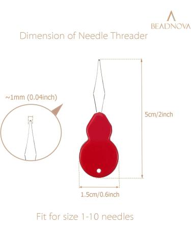BEADNOVA Plastic Embroidery Needle Threader Tool- 5pcs Wire Loop Sewing Needle Threader for Hand Sewing, Cross Stitch, Craft, Knitting, Quilting (Mix Colors) - Buy Online on GoSupps.com