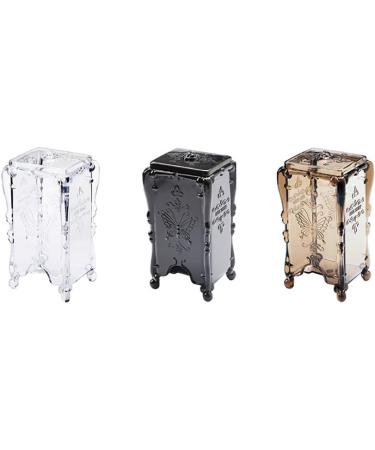 Milopon Wattepad Box - Acrylic Makeup Organizer with Lid for Cotton Pads - Stylish Coffee Storage Solution - Buy Online on GoSupps.com