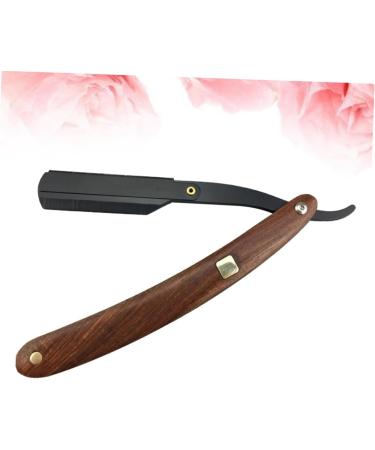 Magiclulu 2-in-1 Men's Razor Set - Premium Hairdresser Razor & Wood Handle Shaver for Precision Grooming - Buy Online on GoSupps.com