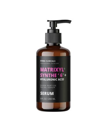 Matrixyl Synthe'6 Serum + Hyaluronic Acid Anti-Aging Hydrating facial Serum Produce Collagen Anti-Wrinkle Fine Lines Firming Serum - 8oz