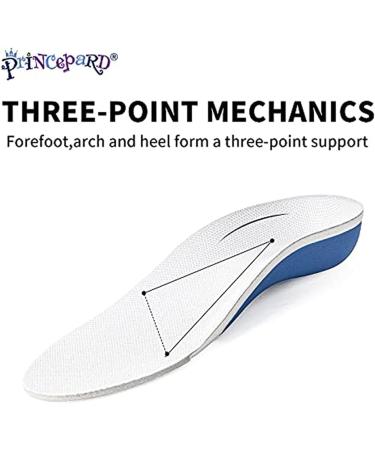 Princepard Orthopedic Children's Shoe Insoles | Arch Support Inserts for Flat Feet & X/O Leg | Size 7.5 Toddler - Buy Online on GoSupps.com