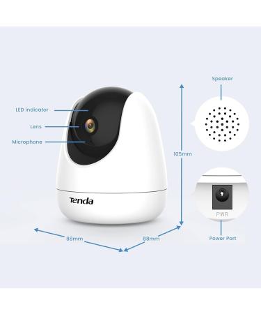 1080P Pet Camera with Night Vision, 2-Way Audio, Motion Detection | WiFi Indoor Security Camera with Smart Tracking & Alexa Compatibility - Buy Online on GoSupps.com