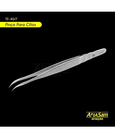 STALEKS Expert 40 Professional Eyelash Tweezers Type 7 (Curved) - Buy Online on GoSupps.com