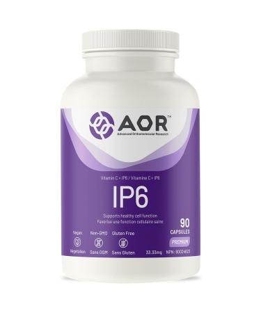 AOR - IP6 Supplement 33.33mg 90 Capsules - IP6 Inositol and Vitamin C Ascorbic Acid Capsules for Immunity Support and Detoxification Supplement - Antioxidant Supplement - Vitamin C Supplement