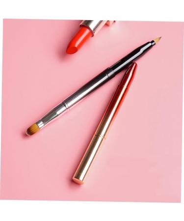 POPETPOP Lip Applicator Dual End Makeup Brush 2-in-1 Makeup Brush Lipstick Gloss Brush Lip Line Brush Eyeshadow Concealer Lip Gloss Applicator Lip Lip Liner Brush Double Head Travel - Buy Online on GoSupps.com