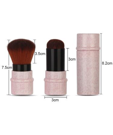 RN BEAUTY Retractable Makeup Brush Set with Cover - Apricot - Buy Online on GoSupps.com