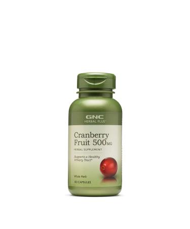 GNC Herbal Plus Whole Herb Cranberry 500mg 100 Capsules