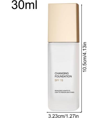  Mimoqk Liquid Foundation Longwearing Concealer Color-Changing SPF15 Formula Full Coverage Even Tone Makeup Long-Lasting Concealer for All Skin Types - Buy Online on GoSupps.com