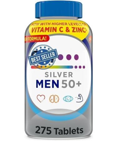 Elesb o 22 DHIWO Silver Men 50+ Multivitamin Better Guide Vitamins Supplements 275 Count (Pack of 1)+Guide