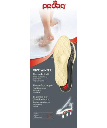 Pedag Viva Winter Insulating Insoles | Made in Germany | Heel Cushion | Arch Support | Women US 8/ EU 38 | 1 Pair - Buy Online on GoSupps.com