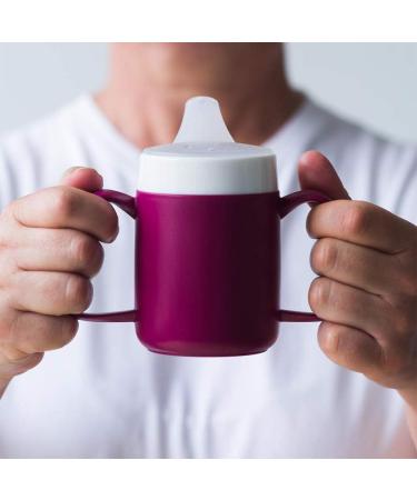 Ornamin Two Handled Mug with Spouted Lid (140ml Blue) - Model 815 + 806 | Drinking Aid - Buy Online on GoSupps.com