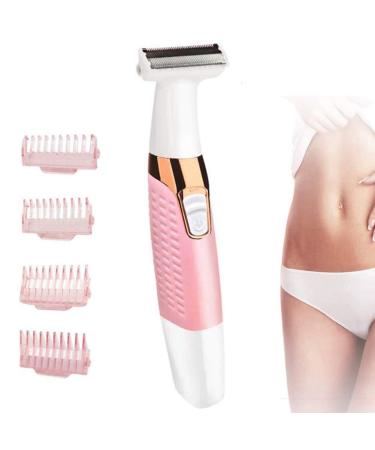 Electric Shaver Trimmer for Women Full Body,Painless Lady Wet & Dry Electric Bikini Line Trimmer Body Hair Remover for Leg Underarm Eyebrow Public,USB Rechargeable Cordless Waterproof
