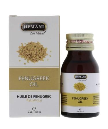 Hemani Fenugreek Oil 30ml - 100% Pure & Natural Fenugreek Seed Essential Oil for Skin Hair Wellness Aromatherapy & Natural Health Remedies Suitable for All Skin Types - Buy Online on GoSupps.com