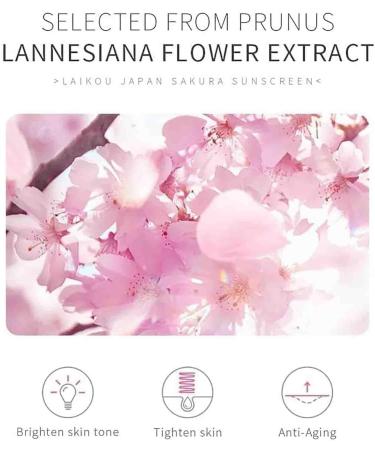  TANOOS Japan Sakura Sunscreen SPF 50+ Pa+++ Japan Sakura Sunscreen Skincare SPF 50 Sunscreen Moisturizing Cream Facial And Body Sunscreen Sunscreen Skincare Cream for all Skin Types - Buy Online on GoSupps.com