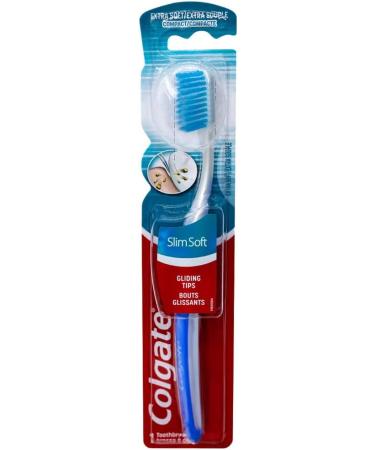 Colgate Slimsoft Toothbrush Pack of 6 - Ultra-Soft Bristles for Gentle Cleaning | International Shipping Available - Buy Online on GoSupps.com