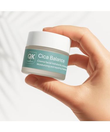 QKnature Cica Balance Hydratating and restorative facial cream with Centella Asiatics hyaluronic acid alue vera yjojoba and karit for the sensible and dehydrated skin day and night 50 ml - Buy Online on GoSupps.com