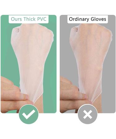 Clear Vinyl Disposable Gloves - Latex Free, Powder-Free for Kitchen Cleaning, Food Handling - 100PCS/Box - X-Large - Buy Online on GoSupps.com