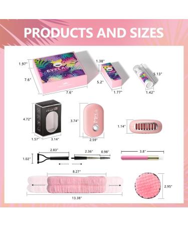 Buqikma Lash Cleaning Kit - 60ML Eyelash Extension Cleanser with Mini Fan Brushes & Separator | Ideal Lash Wash for Women - Buy Online on GoSupps.com