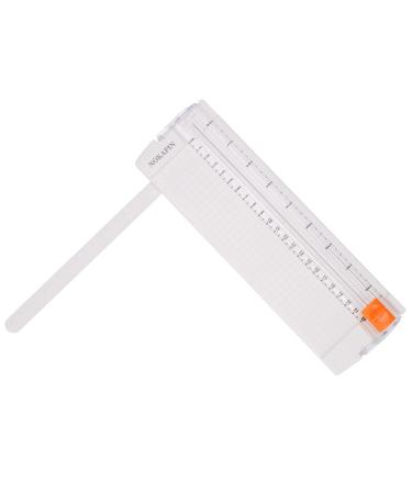 Small Paper Cutter for Cardstock,  Portable Cutter Trimmer,A4 A5 Craft Guillotine Paper Trimmer Scrapbooking Tool for Paper Label Card, Craft Paper and Photos Standard Cutting DIY Scrapbook (White)