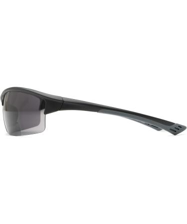 Sport & Wrap-Around Bifocal Reading Sunglasses | Matte Black & Smoke Lenses | Readers.com The Roster | +2.50 Strength | International Shipping Available - Buy Online on GoSupps.com