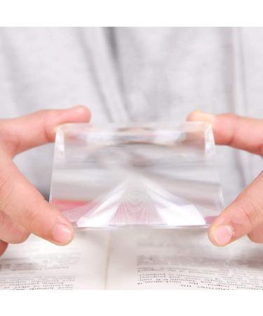 Lightweight Magnifying Glass Square Card Portable and Convenient 10 Times Magnifying Glass for Children and Students Reading School Lofty Ambition - Buy Online on GoSupps.com