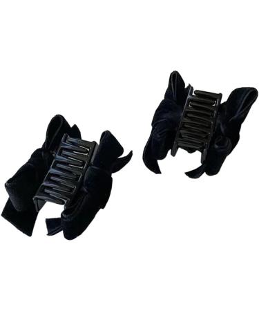 New 2025 Sweet Black Red Bow Small Hair Claw Clip Velvet Bow Claw Clamp Headwear New For Fashion Women Korean Hair Styling Tools Jewelry Fashion Accessories Creative Gift - Buy Online on GoSupps.com