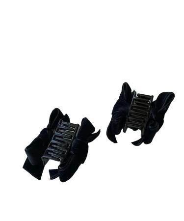 New 2025 Sweet Black Red Bow Small Hair Claw Clip Velvet Bow Claw Clamp Headwear New For Fashion Women Korean Hair Styling Tools Jewelry Fashion Accessories Creative Gift