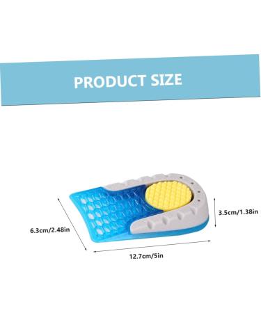 FRCOLOR Height Increasing Insoles - Women's Elevator Heel Sneakers | Invisible Blue Velvet Boost | 12.7x6.3x3.5CM - Buy Online on GoSupps.com