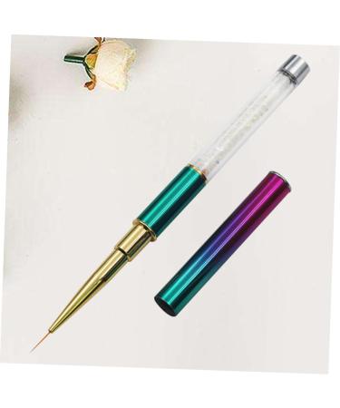 minkissy Pens art polish pens paint marker Art Pen art tool painting pens dotting pen Crystal Pen art brush marker pen draw flowers Manicure Pen Size 2 As Shown