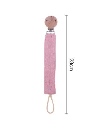 Luojuny Pink Baby Pacifier Clip Universal Soft Fabric Schnuller Leine Holder for Infants & Teething Toys - Buy Online on GoSupps.com
